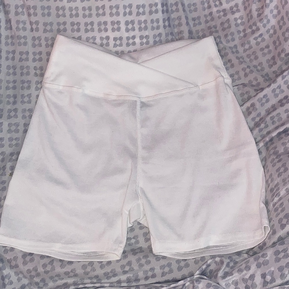 White Biker Shorts